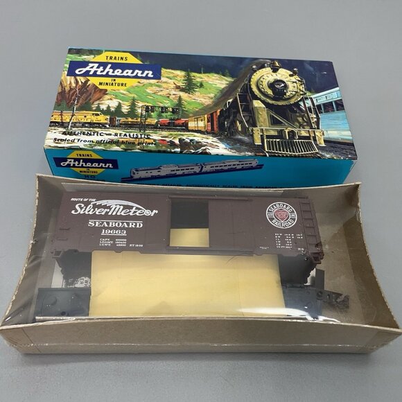 Vintage HO Athearn Bev-Bel Seaboard 19663 40’ Boxcar Train Car Kit Silver Meteor - Picture 1 of 9